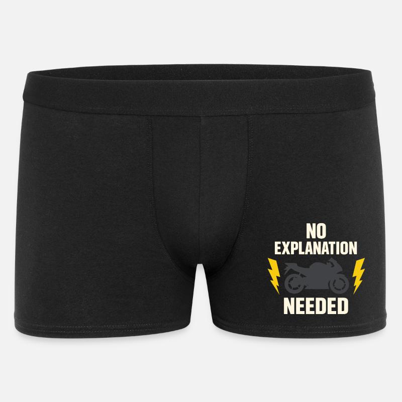 Why we ride motorcycles, - Men's Boxer Shorts - black
