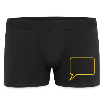 Sprechblase Comic selbst gestalten personalisieren - Männer Boxer Shorts - Schwarz - Vorne