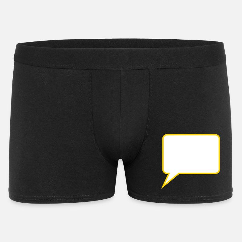 Personalize your own speech bubble comic - Men's Boxer Shorts - black