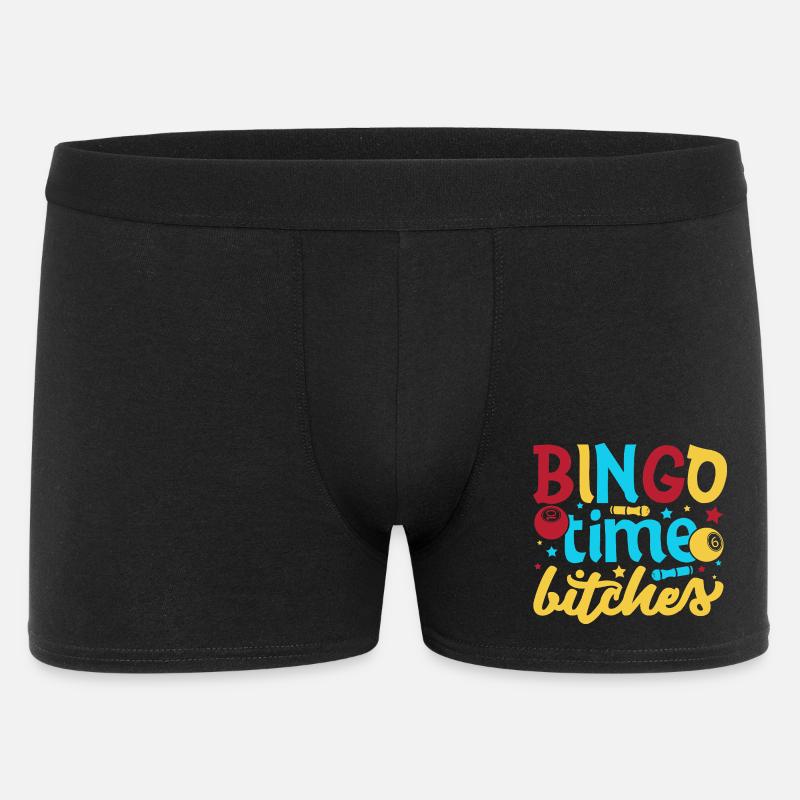 Bingo Game Bingo Time Bitches Bingo - Männer Boxer Shorts - Schwarz