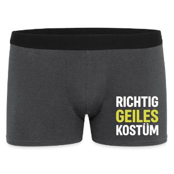 Really Costume – Men's Carnival T-Shirt - Men's Boxer Shorts - charcoal grey - Front