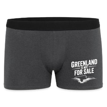 Le Groenland n’est pas à vendre - Boxer Homme - charbon - Devant
