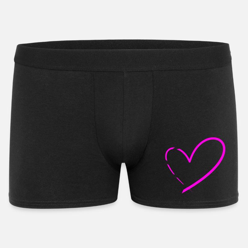 Herz Herzen - Männer Boxer Shorts - Schwarz