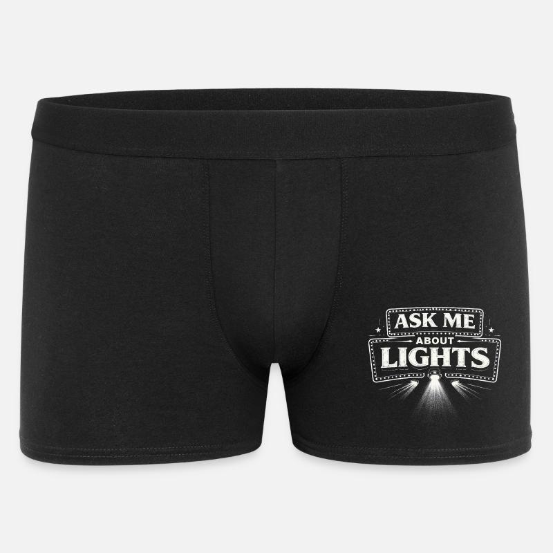 Lichttechniker Ask Me About Lights - Men's Boxer Shorts - black