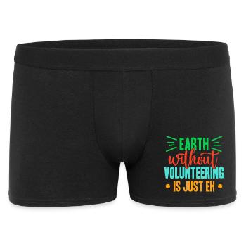 L’appréciation du bénévolat : Terre sans, c’est juste boof - Boxer Homme - noir - Devant