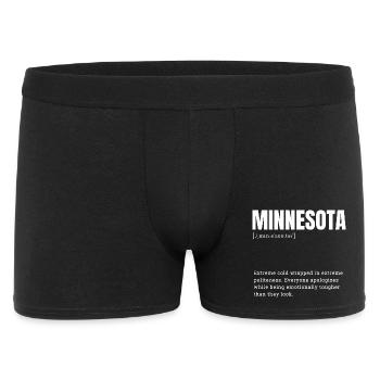 Chemise Humour Froid du Minnesota - Boxer Homme - noir - Devant
