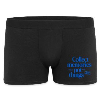 Des souvenirs au lieu des choses – Collectez des souvenirs - Boxer Homme - noir - Devant