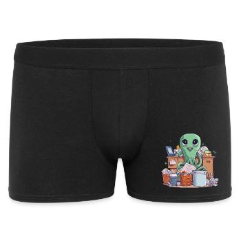 Alien Office Hero Recycling Chaos - Men's Boxer Shorts - black - Front