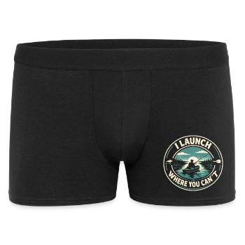 Start out of reach | Kayak Fishing - Men's Boxer Shorts - black - Front