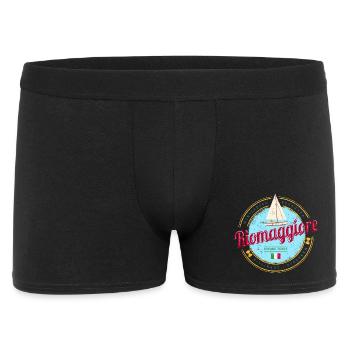 Riomaggiore Cinque Terre La Spezia Italien Design - Männer Boxer Shorts - Schwarz - Vorne