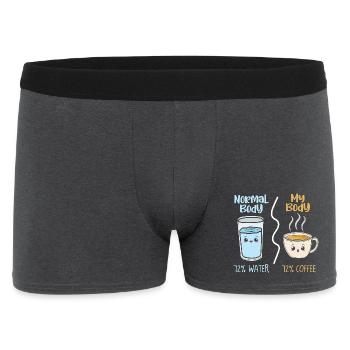 Café vs eau 72 % - Boxer Homme - charbon - Devant
