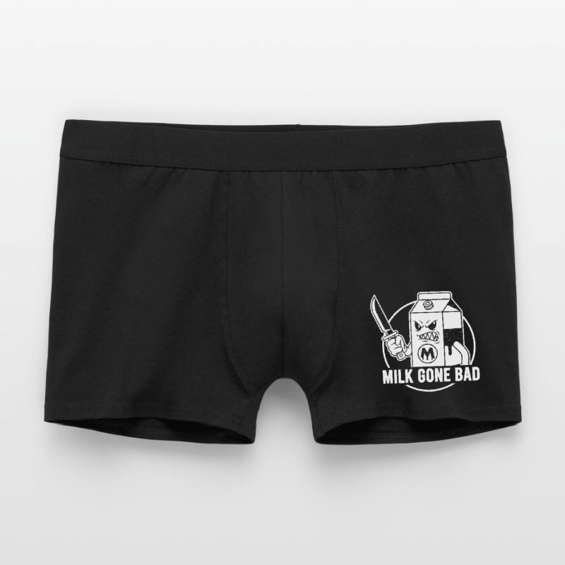 Milk goes evil: menacing cardboard figure Men's Boxer Shorts