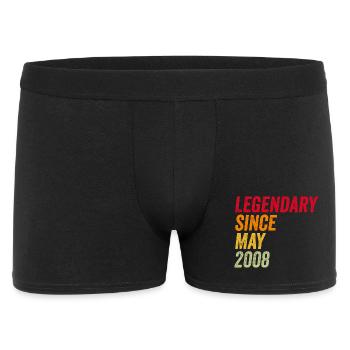 18e anniversaire 18 ans mai 2008 - Boxer Homme - noir - Devant