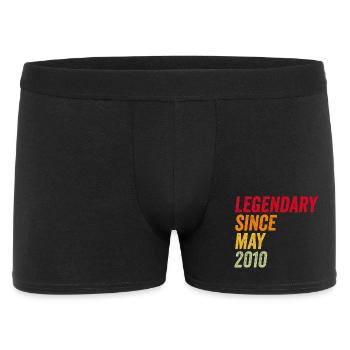 16. Geburtstag 16 Jahre Mai 2010 - Männer Boxer Shorts - Schwarz - Vorne