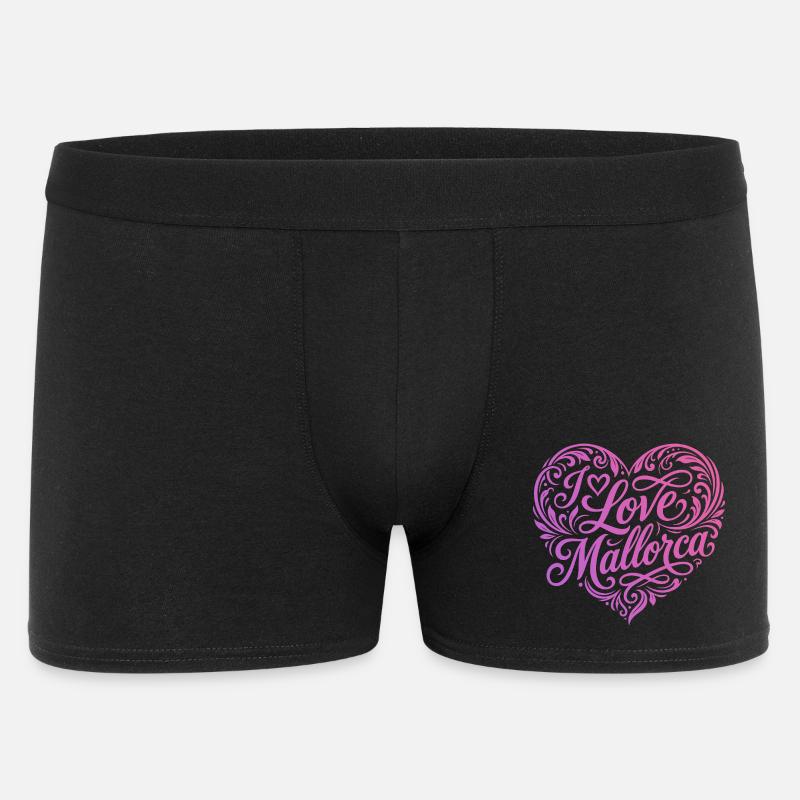 Ich Liebe Mallorca - Männer Boxer Shorts - Schwarz