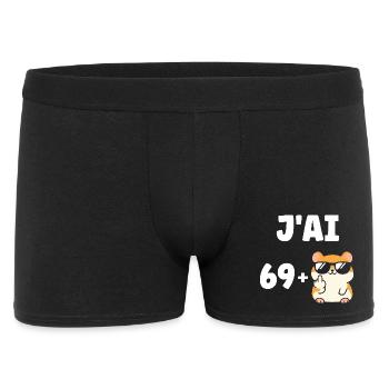 69 - Boxer Homme - noir - Devant