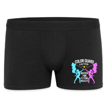 Fasching Fahnenschwingen Fahnenschwenker Karneval - Männer Boxer Shorts - Schwarz - Vorne