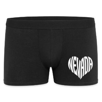 Typographie du cœur du Nevada - Boxer Homme - noir - Devant