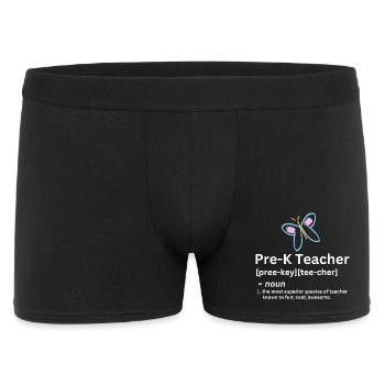 Vorschullehrer-Definition des lustigen Substantivs - Männer Boxer Shorts - Schwarz - Vorne