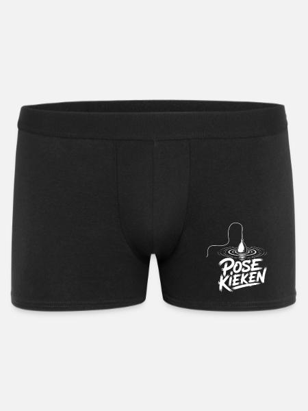 Fischen Pose Humor - Männer Boxer Shorts - Schwarz