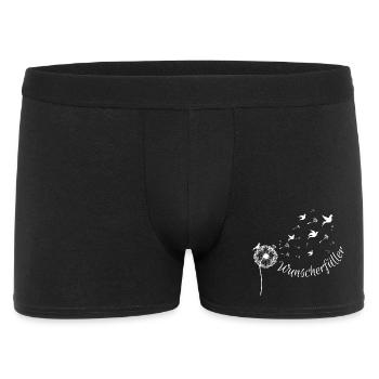 Wunscherfüller - Wortschätze - vergessene Wörter - Männer Boxer Shorts - Schwarz - Vorne