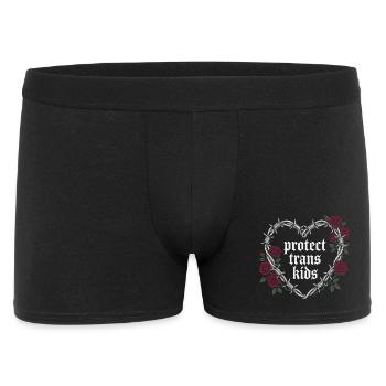 LGBT Pride Month - Protect Trans Kids - Men's Boxer Shorts - black - Front