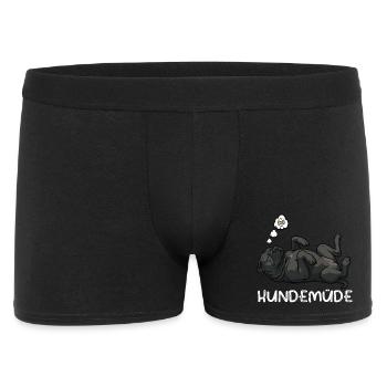 Hundemüde Cane Corso italienischer mastiff  - Männer Boxer Shorts - Schwarz - Vorne