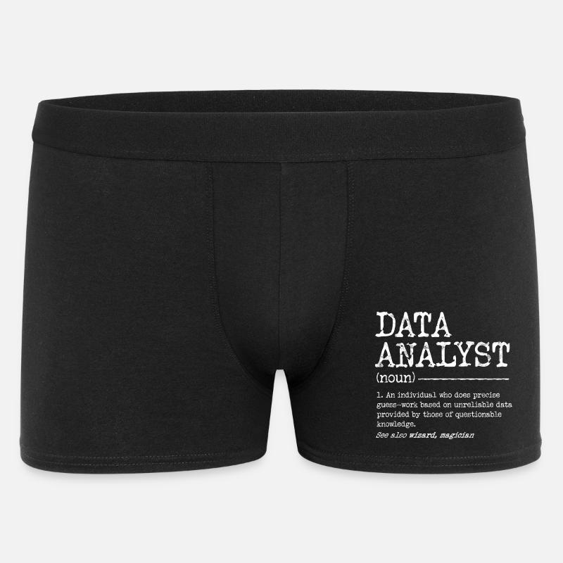 Data Analyst Meme Tee - Men's Boxer Shorts - black