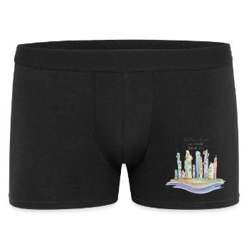Colorful City Dreamscape - Men's Boxer Shorts - black - Front