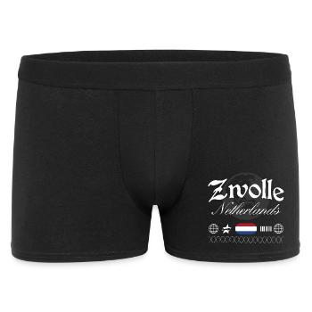 Zwolle Niederlande Streetwear Reise Souvenir - Männer Boxer Shorts - Schwarz - Vorne