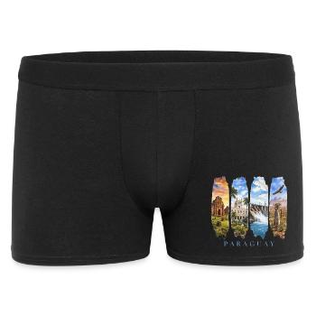 Voyage de vacances au Paraguay – Motif culturel sud-américain - Boxer Homme - noir - Devant