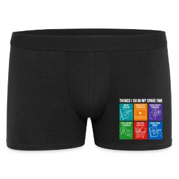 Funny Things I Do In My Spare Time Drawing Art - Men's Boxer Shorts - black - Front