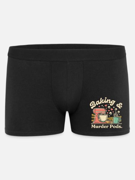 Baking and Murder - Men's Boxer Shorts - black