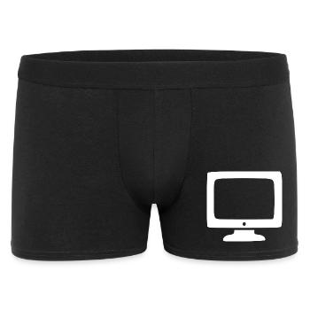 Rétro Computer White Vintage années 80 et 90 - Boxer Homme - noir - Devant