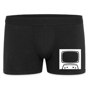 Cadeau de la télévision vintage rétro des années 80 et 90 - Boxer Homme - noir - Devant