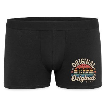 Original July 1977 Retro Vintage Birthday - Men's Boxer Shorts - black - Front