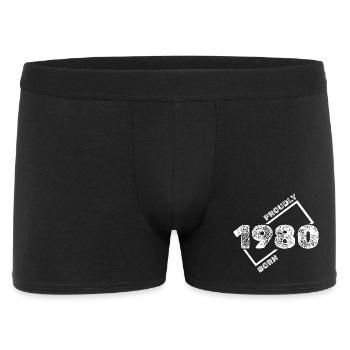 1980 - Boxer Homme - noir - Devant