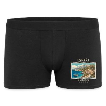 Spanien Mallorca Vintage Reisemarke - Männer Boxer Shorts - Schwarz - Vorne