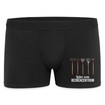 Rechenzentrum IT EDV Nerd Computer Shirt Geschenk - Männer Boxer Shorts - Schwarz - Vorne
