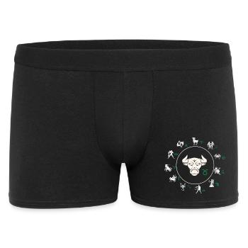 Signe du zodiaque Taureau - Boxer Homme - noir - Devant