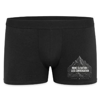 More Elevation Hiking - Männer Boxer Shorts - Schwarz - Vorne