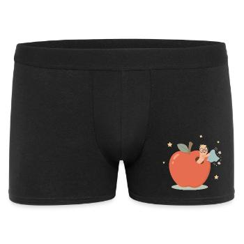 Rat de bibliothèque drôle qui nettoie la maison - Boxer Homme - noir - Devant