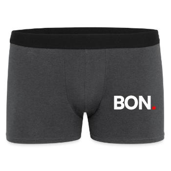 BON | Réaction humour minimaliste - Boxer Homme - charbon - Devant