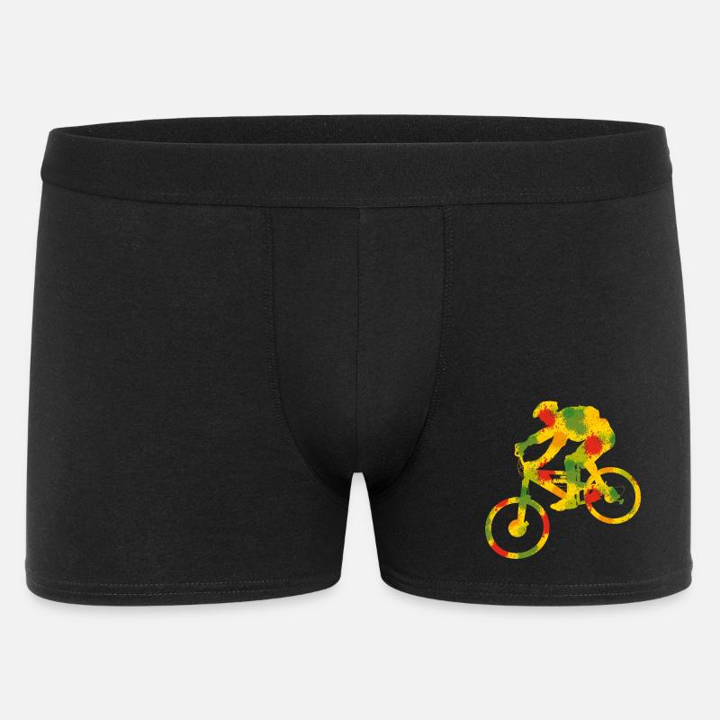 Bunter Biker - Männer Boxer Shorts - Schwarz