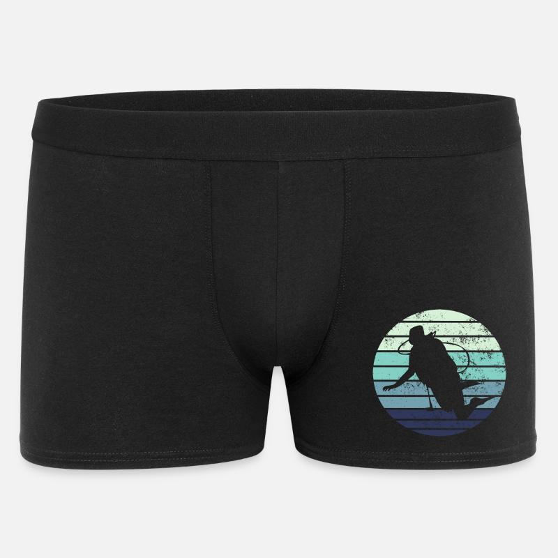 Taucher Tauchen - Männer Boxer Shorts - Schwarz