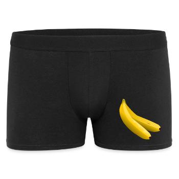 Bananes jumelles Vecteur Jaune - Boxer Homme - noir - Devant