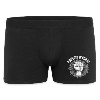 pouvoir d'achat, lutte des classes, factures - Boxer Homme - noir - Devant