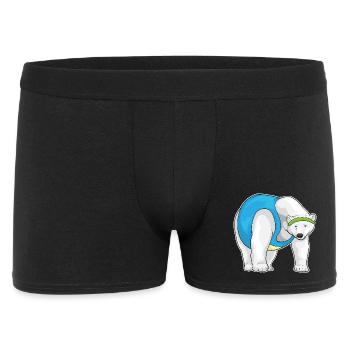 Eisbär Jogger Joggen Sport - Männer Boxer Shorts - Schwarz - Vorne