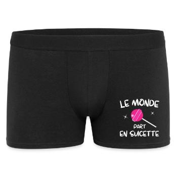 planète terre, sauver la planète - Boxer Homme - noir - Devant