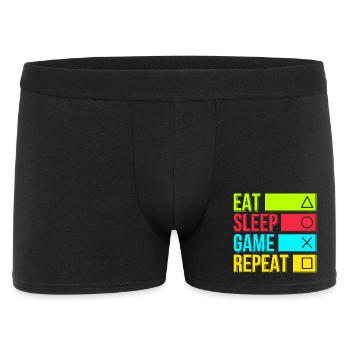 Manger le jeu de sommeil Répéter - Boxer Homme - noir - Devant